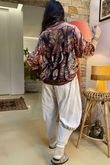 Lomi Mandala Stretch Velour Sweatshirt Rust